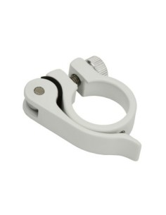 Alloy Seatpost Clamp Outer Diameter 28.6mm W/QR White.
